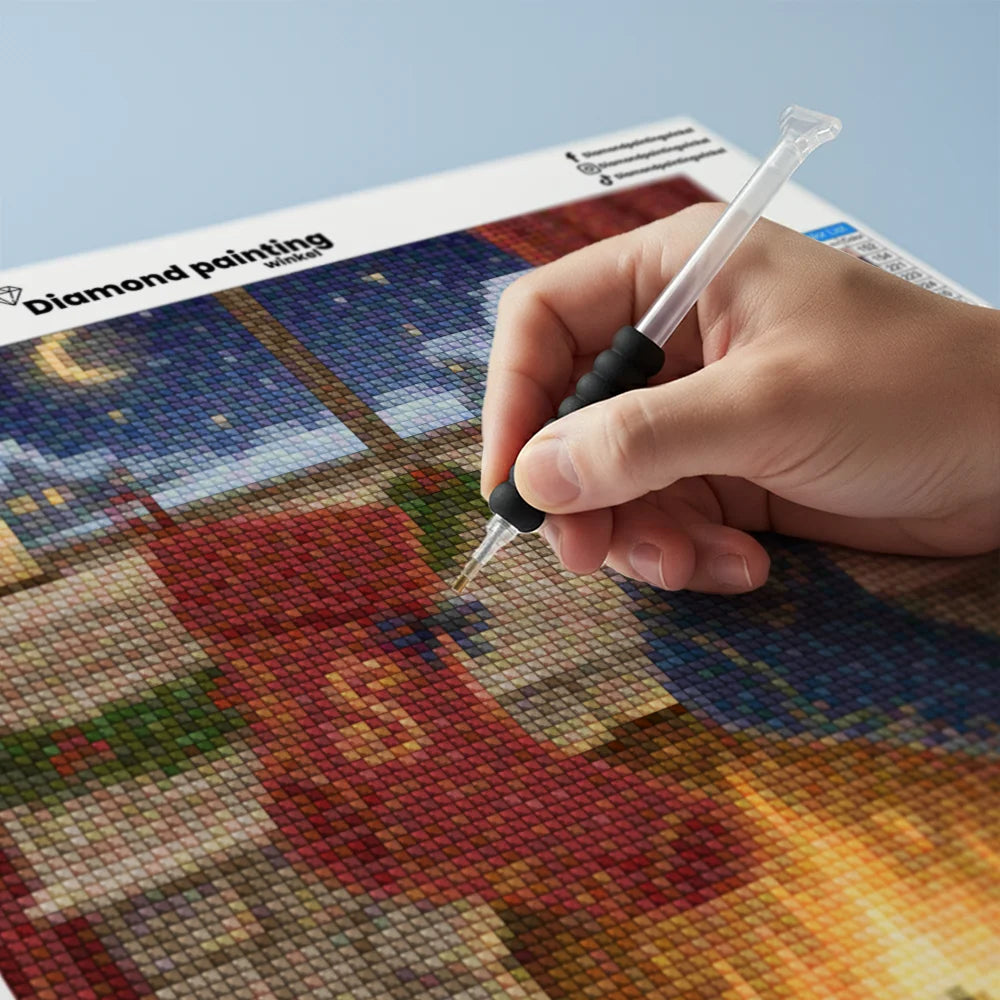 Mini-Diamantmalerei – Kirschen schwimmen