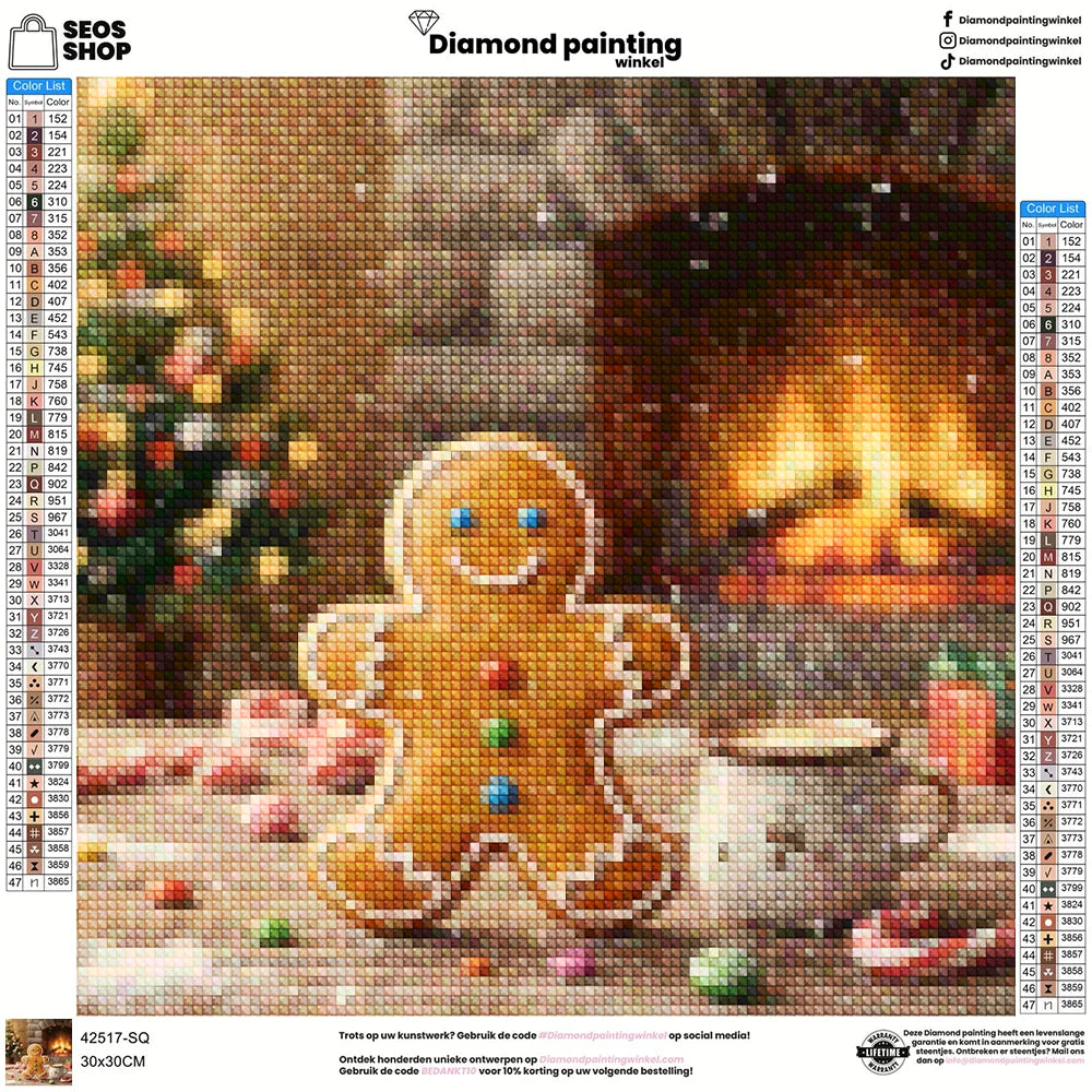 Mini-Diamantmalerei – Kirschen schwimmen