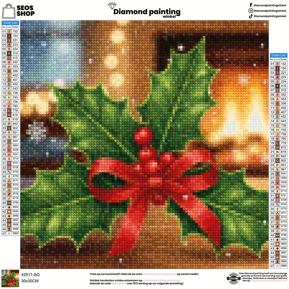 Mini-Diamantmalerei – Kirschen schwimmen