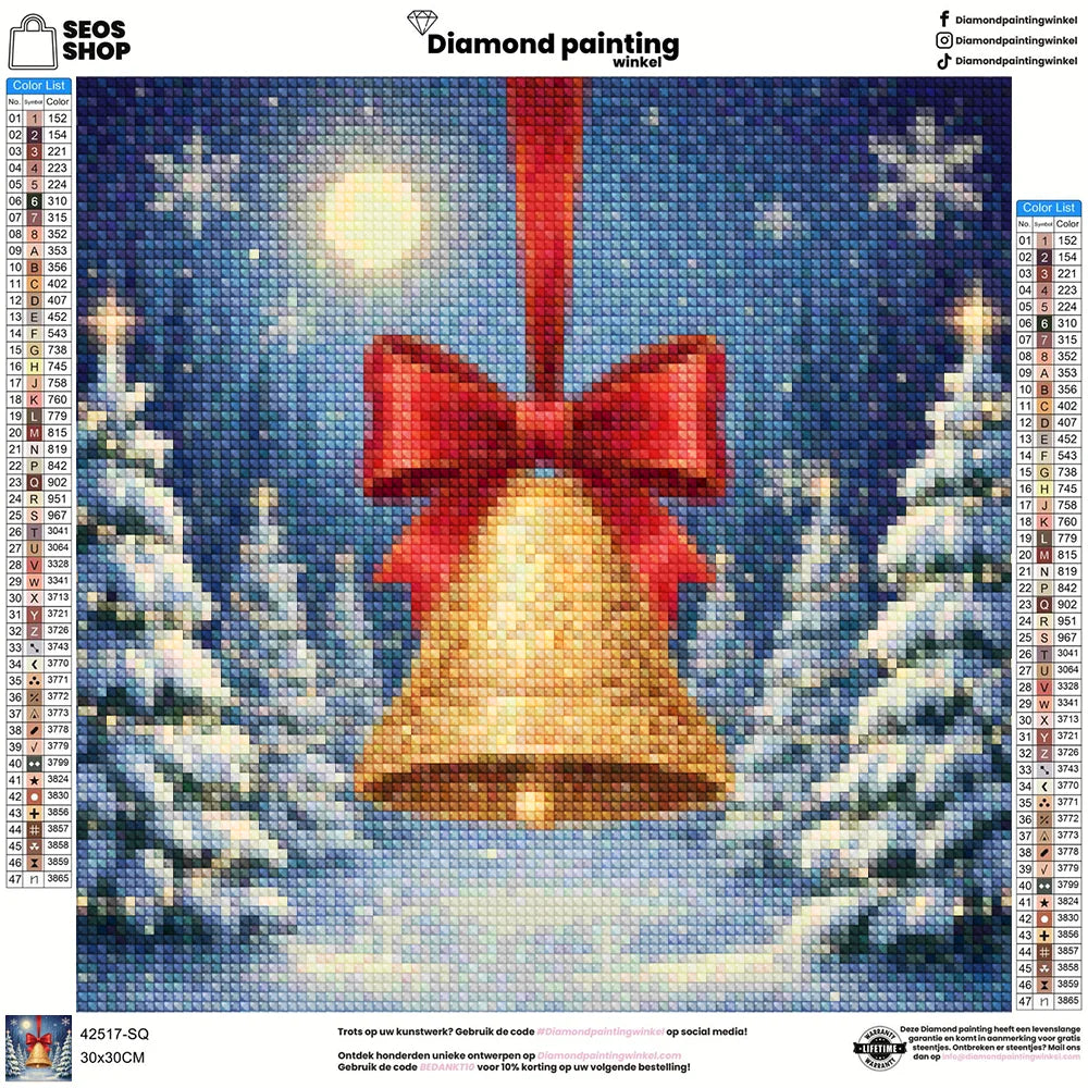 Mini-Diamantmalerei – Kirschen schwimmen