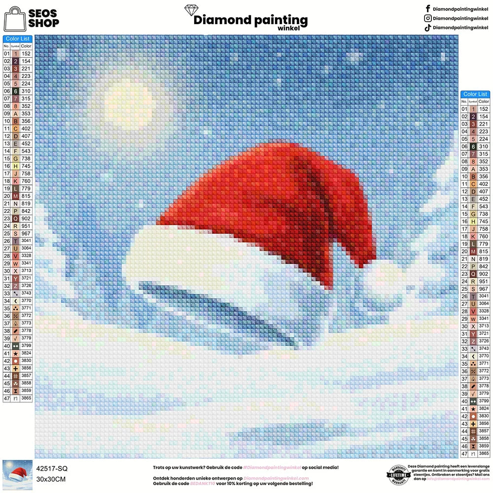 Mini-Diamantmalerei – Kirschen schwimmen