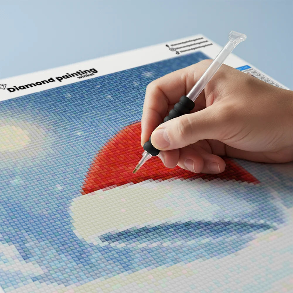 Mini-Diamantmalerei – Kirschen schwimmen