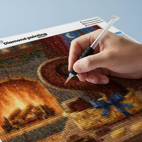 Mini-Diamantmalerei – Kirschen schwimmen