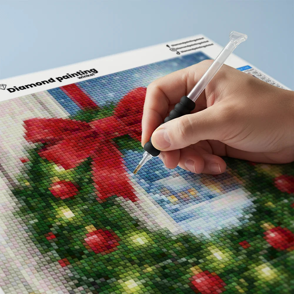 Mini-Diamantmalerei – Kirschen schwimmen