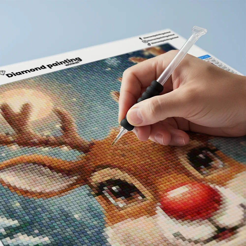 Mini-Diamantmalerei – Kirschen schwimmen