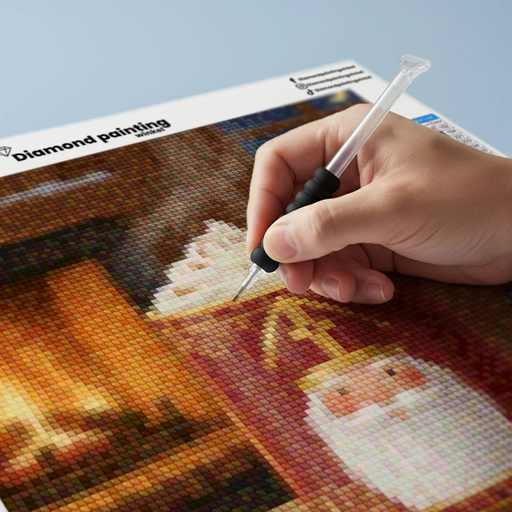 Mini-Diamantmalerei – Kirschen schwimmen