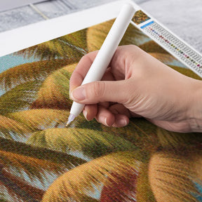 Diamantmalerei - Goldene Palmen