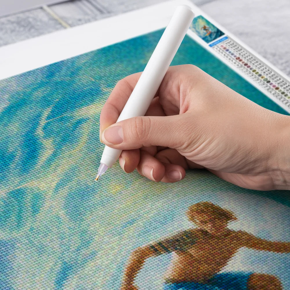 Diamantmalerei – Oberseite der Locke