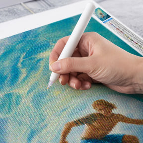 Diamantmalerei – Oberseite der Locke