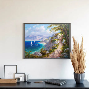 Diamantmalerei - Inselpfad