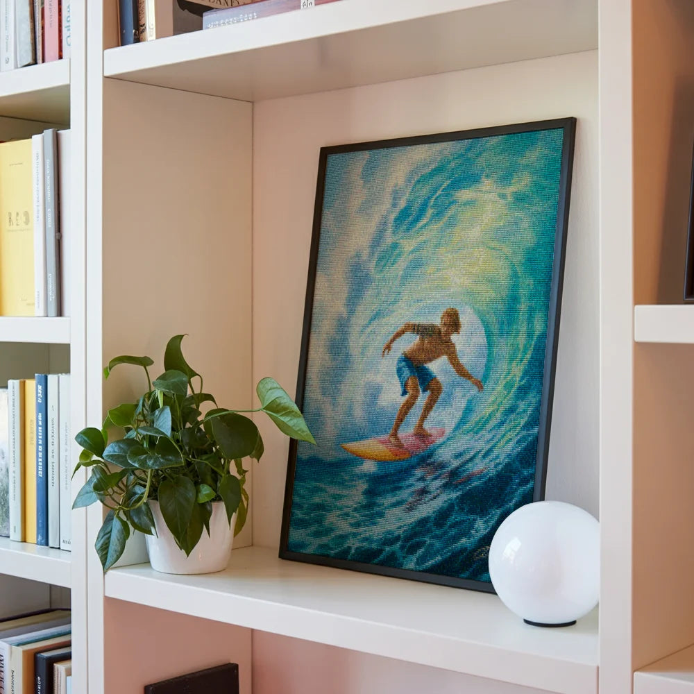 Diamantmalerei – Oberseite der Locke