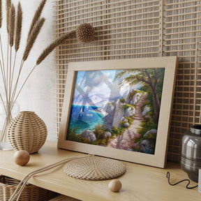 Diamantmalerei - Inselpfad