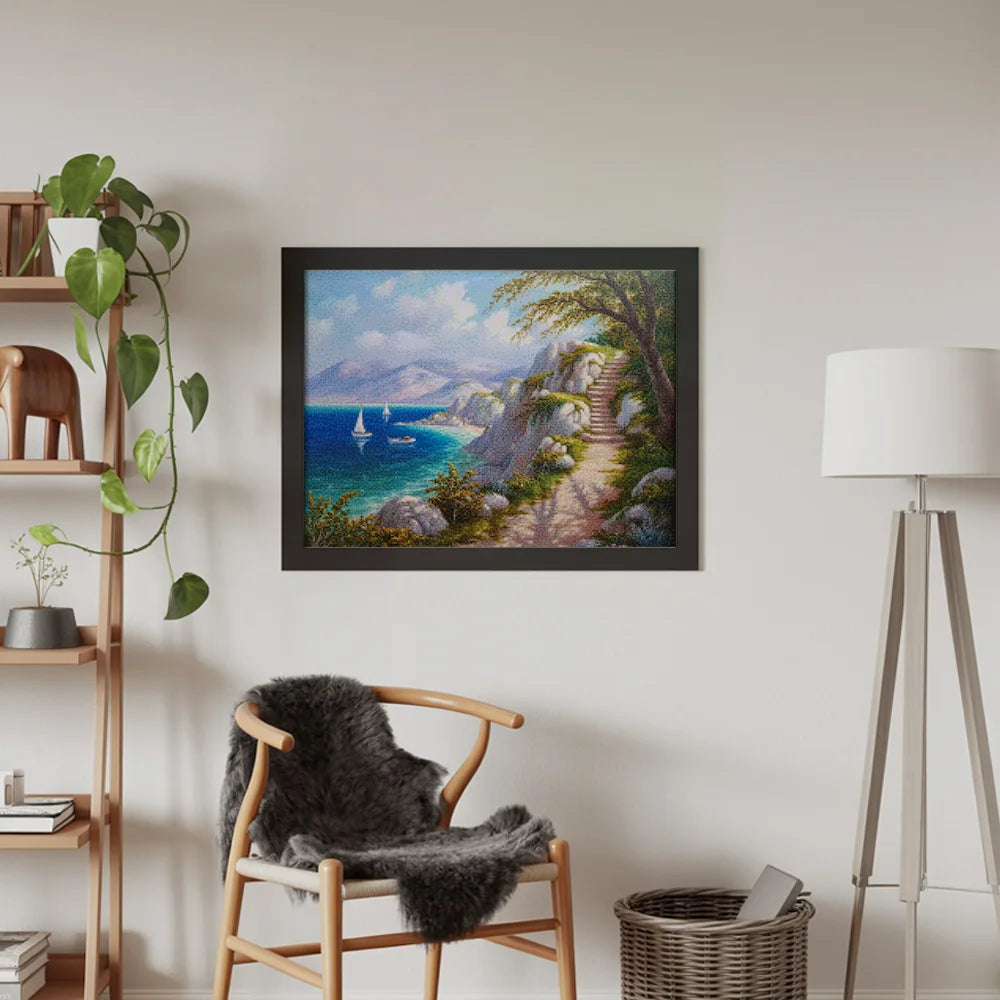 Diamantmalerei - Inselpfad