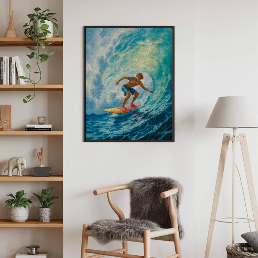 Diamantmalerei – Oberseite der Locke