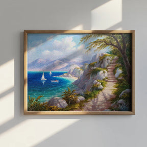 Diamantmalerei - Inselpfad