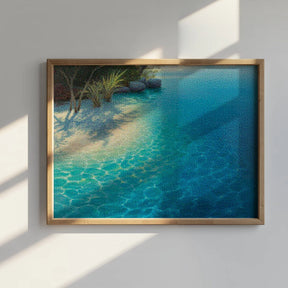 Diamantmalerei - Blaue Lagune