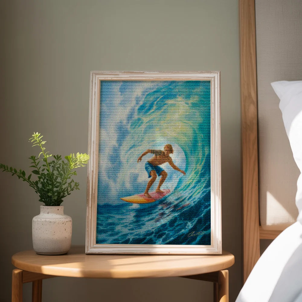 Diamantmalerei – Oberseite der Locke