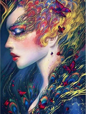 Diamantmalerei Pfau und Schmetterling Frauen - SEOS Shop ®
