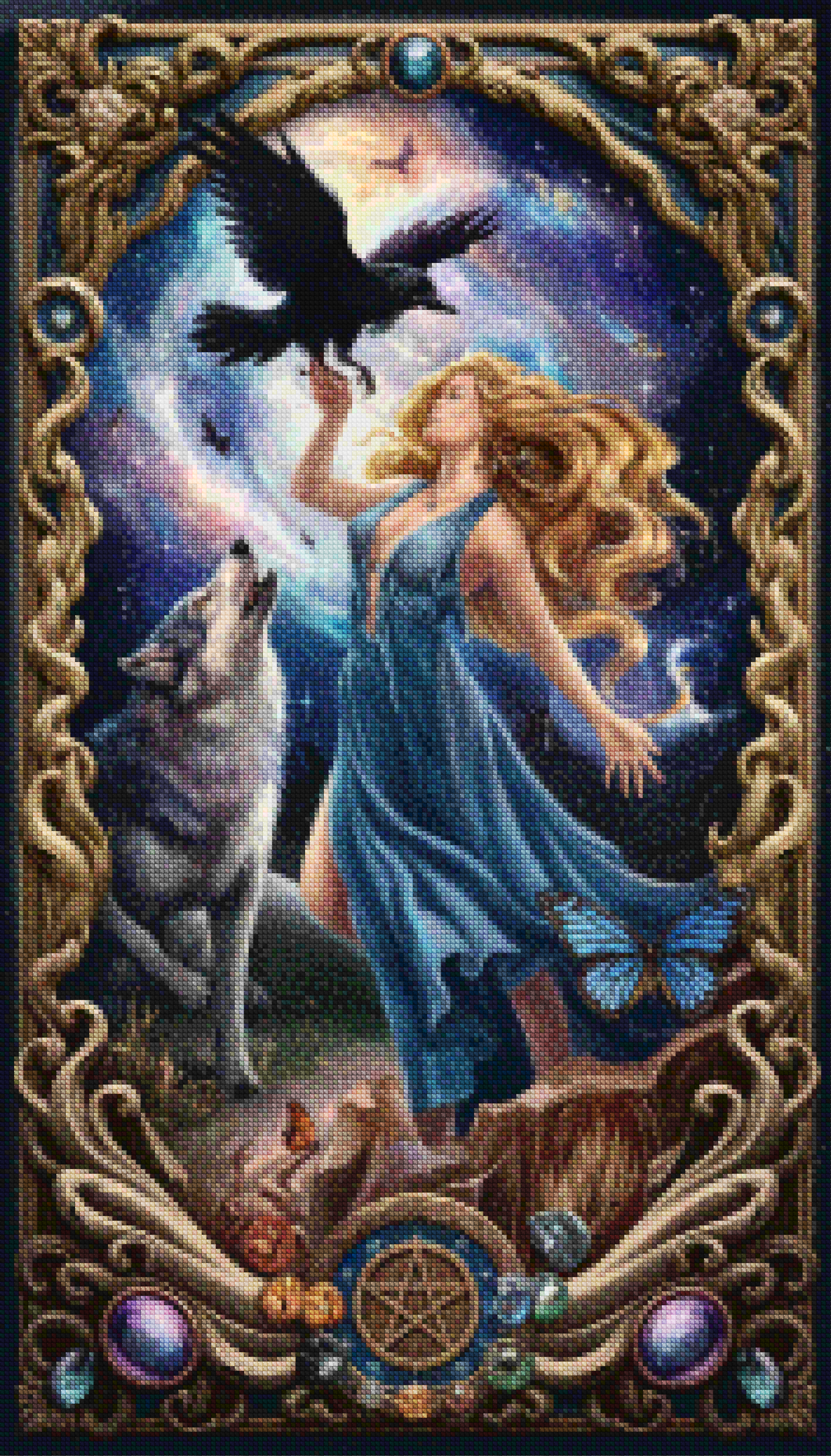 Diamantmalerei - Mystischer Wächter