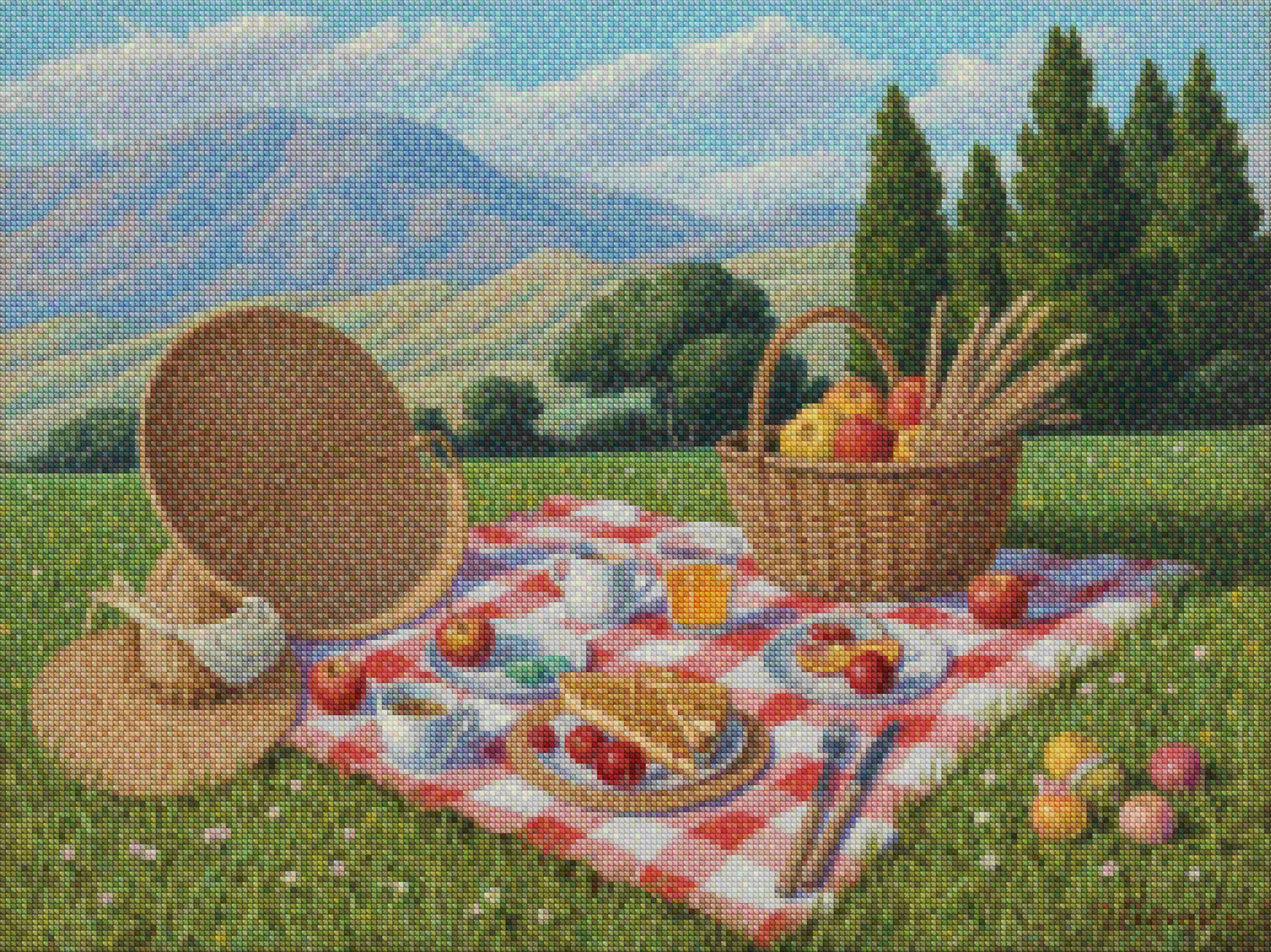 Diamantmalerei - Pastellpicknick
