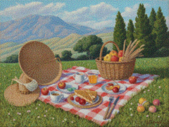 Diamantmalerei - Pastellpicknick