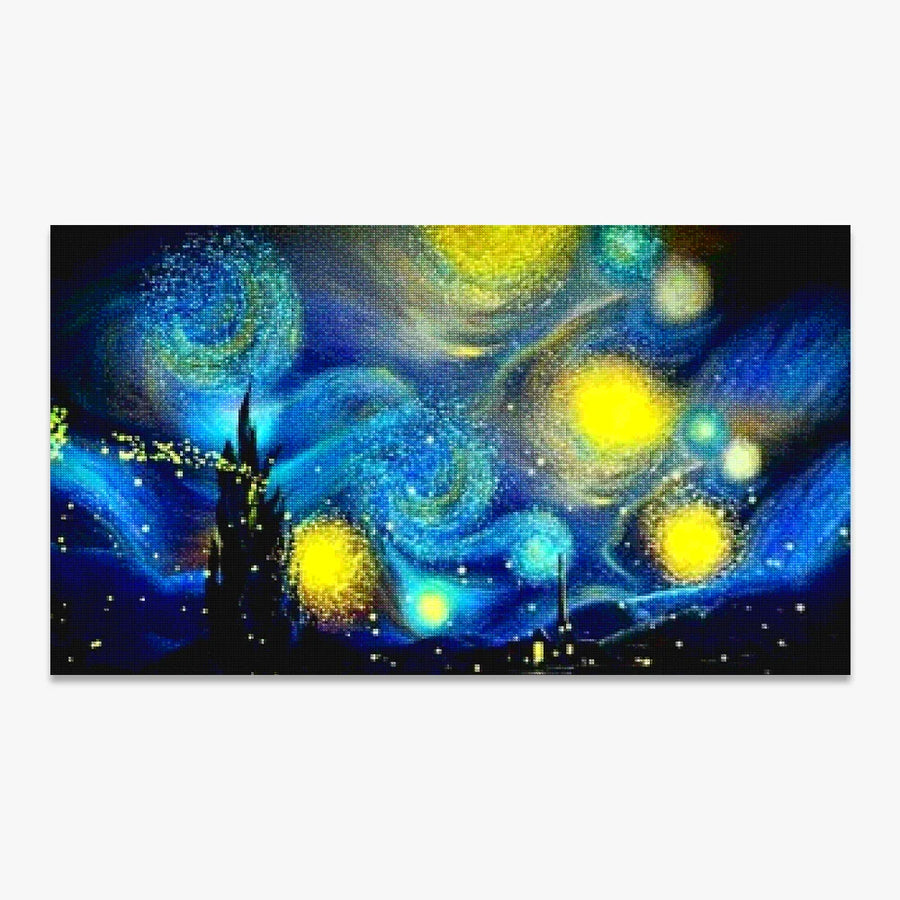 Petersdom nacht Van Gogh Painting | Großformat - SEOS Shop