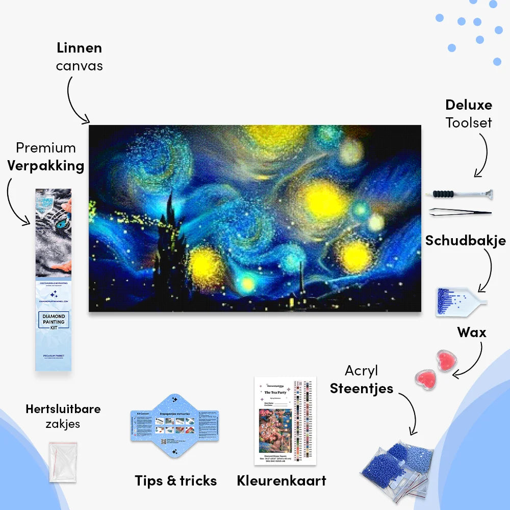 Petersdom nacht Van Gogh Painting | Großformat - SEOS Shop