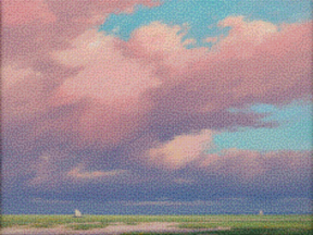 Diamantmalerei - Rosa Himmel