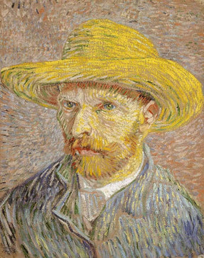Diamond Painting Portrait Vincent van Gogh mit Strohhut - SEOS Shop ®