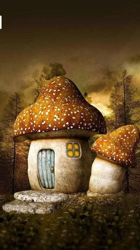 Diamantmalerei Pilzhaus - SEOS Shop ®