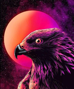 Diamantmalerei Raubvogel in der Nacht - SEOS Shop ®