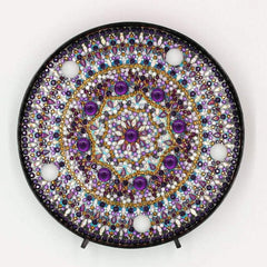 Diamond Painting Rond Lampje Amethist Mandala – productweergave