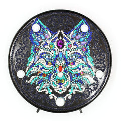 Diamond Painting Rond Lampje Wolf – productweergave