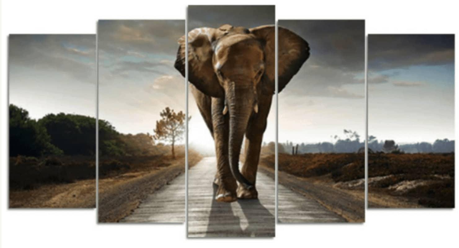 Diamond Painting Safari Elephant 5 Luik