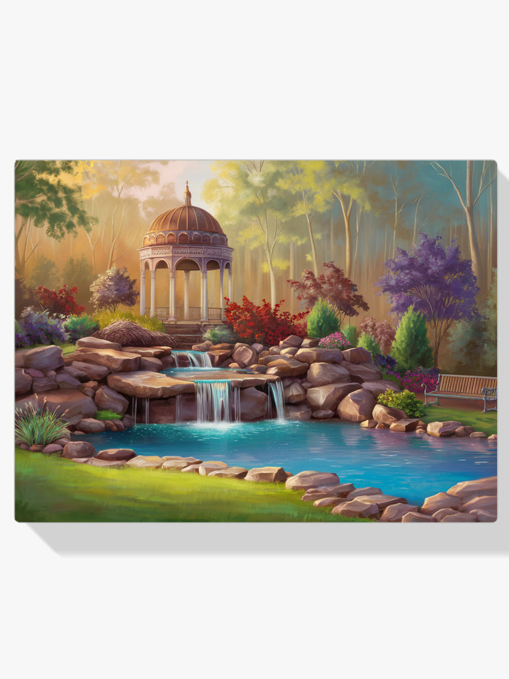 Diamantmalerei – Ruhiger Gartenpavillon