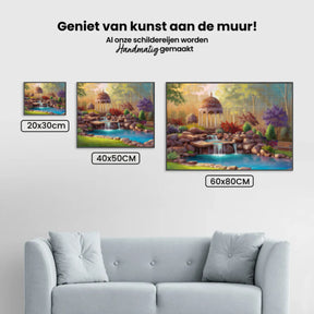 Diamantmalerei – Ruhiger Gartenpavillon