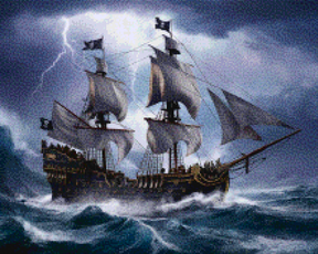 Diamantmalerei - Stormborn Galleon