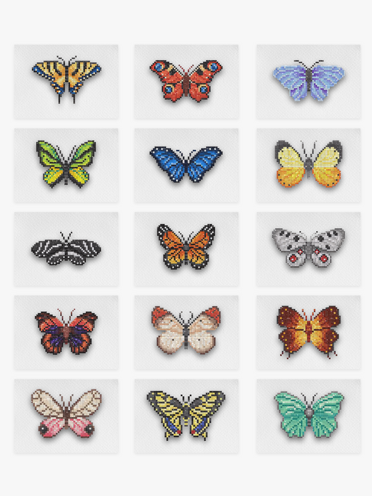 Mini-Meisterwerke – Schmetterlinge 2.0 (15er-Set)