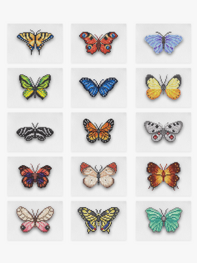 Mini-Meisterwerke – Schmetterlinge 2.0 (15er-Set)