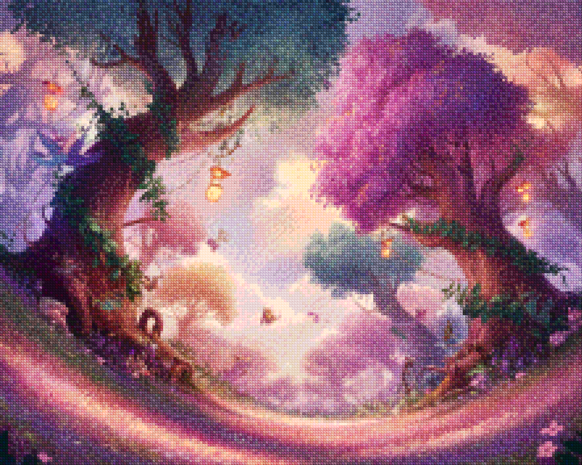 Diamantmalerei - Wunderlicher Twilight Grove