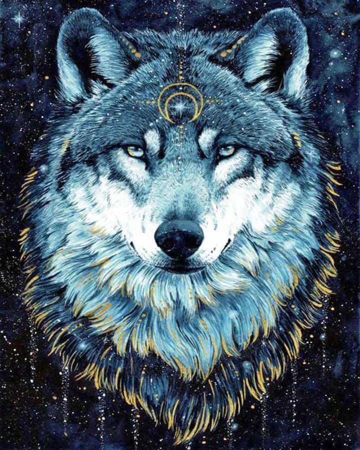 Diamantmalerei Wolf Spiritual - SEOS Shop ®