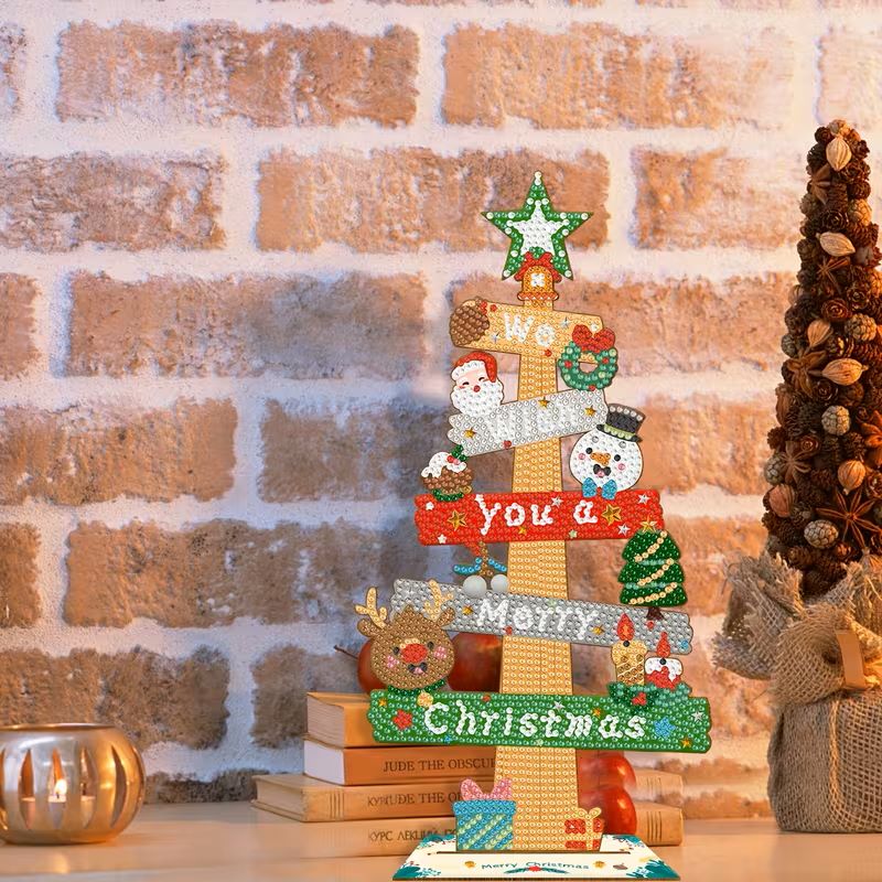 diamond painting ornament - merry christmas – afbeelding 2