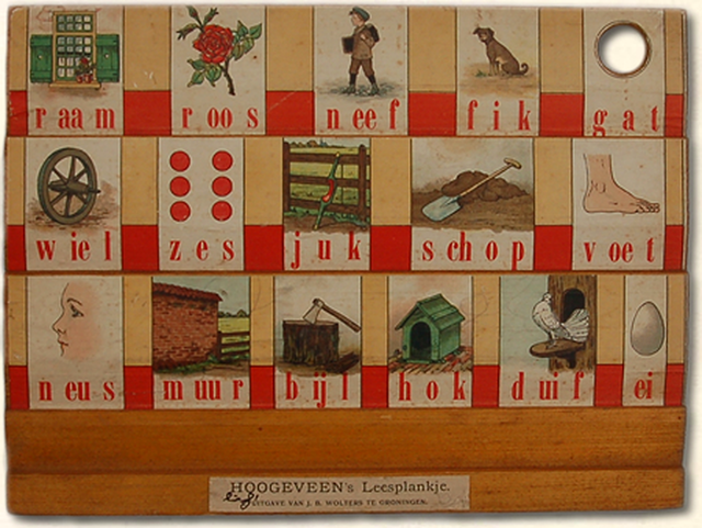 diamond painting leesplankje raam roos neef 1908 gebaseerd op M.B. Hoogeveen uit omstreeks 1908