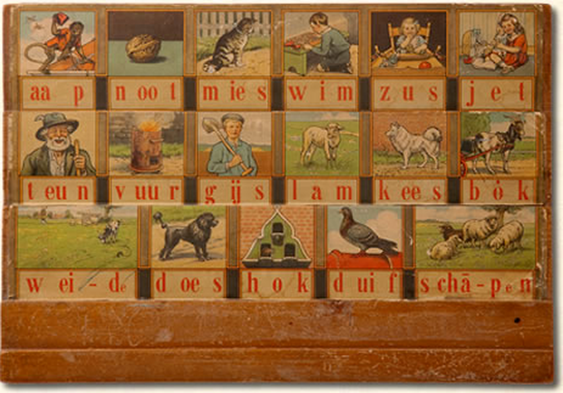 diamond painting aap noot mies – hoogeveen 1931 gebaseerd op M.B. Hoogeveen uit 1931–1932