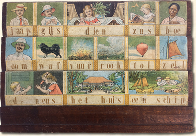 diamond painting indisch leesplankje jaap gijs dien 1934 gebaseerd op M.B. Hoogeveen uit 1934–1941