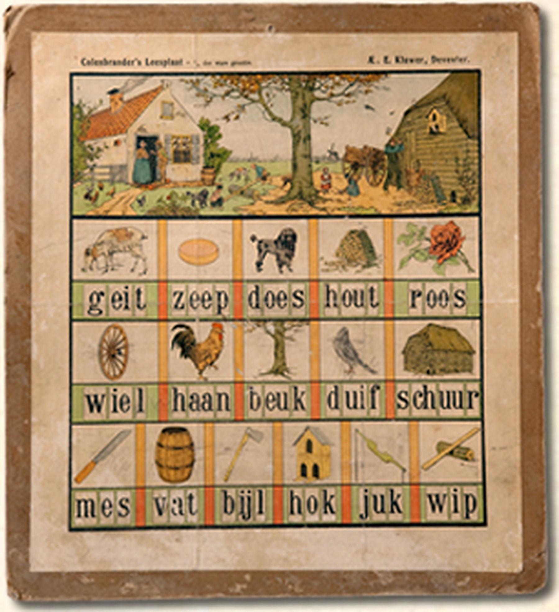 diamond painting leesplaat geit zeep does 1902 gebaseerd op J.H. Colenbrander uit omstreeks 1902