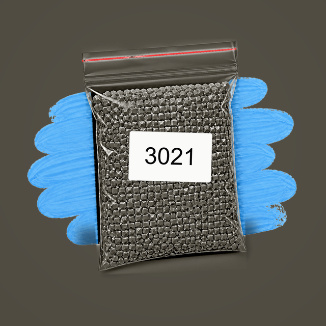 Zakje diamond-paintingsteentjes met kleurcode DMC 3021