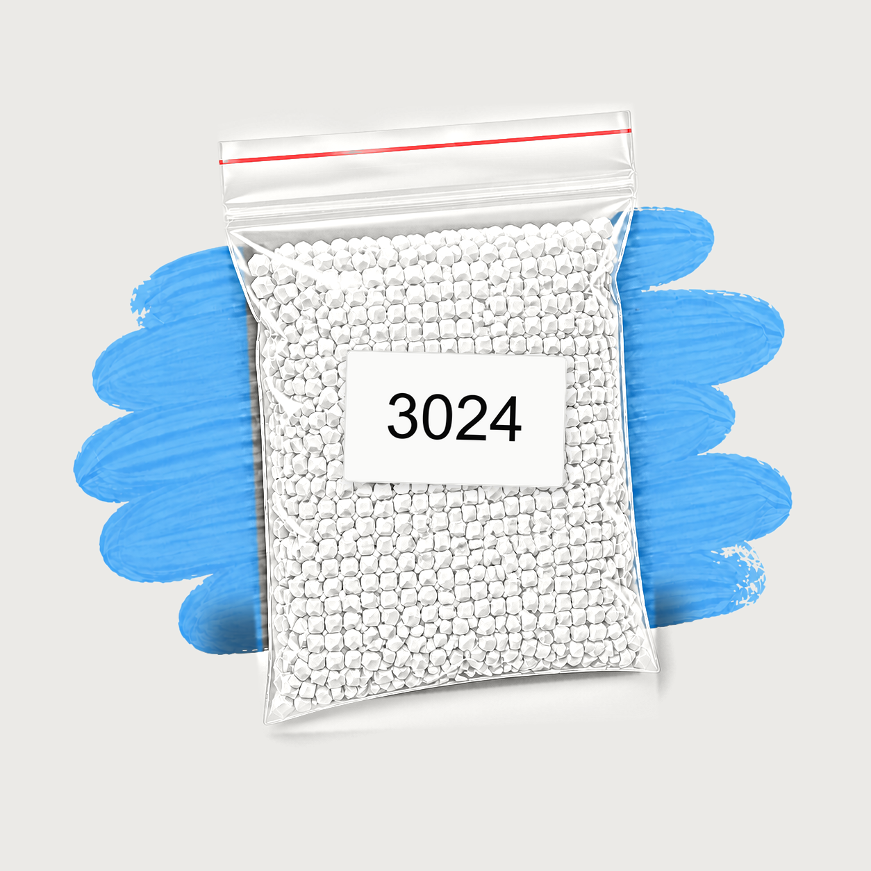 Zakje diamond-paintingsteentjes met kleurcode DMC 3024