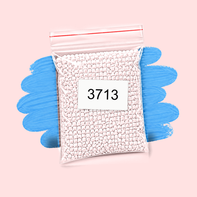 Zakje diamond-paintingsteentjes met kleurcode DMC 3713