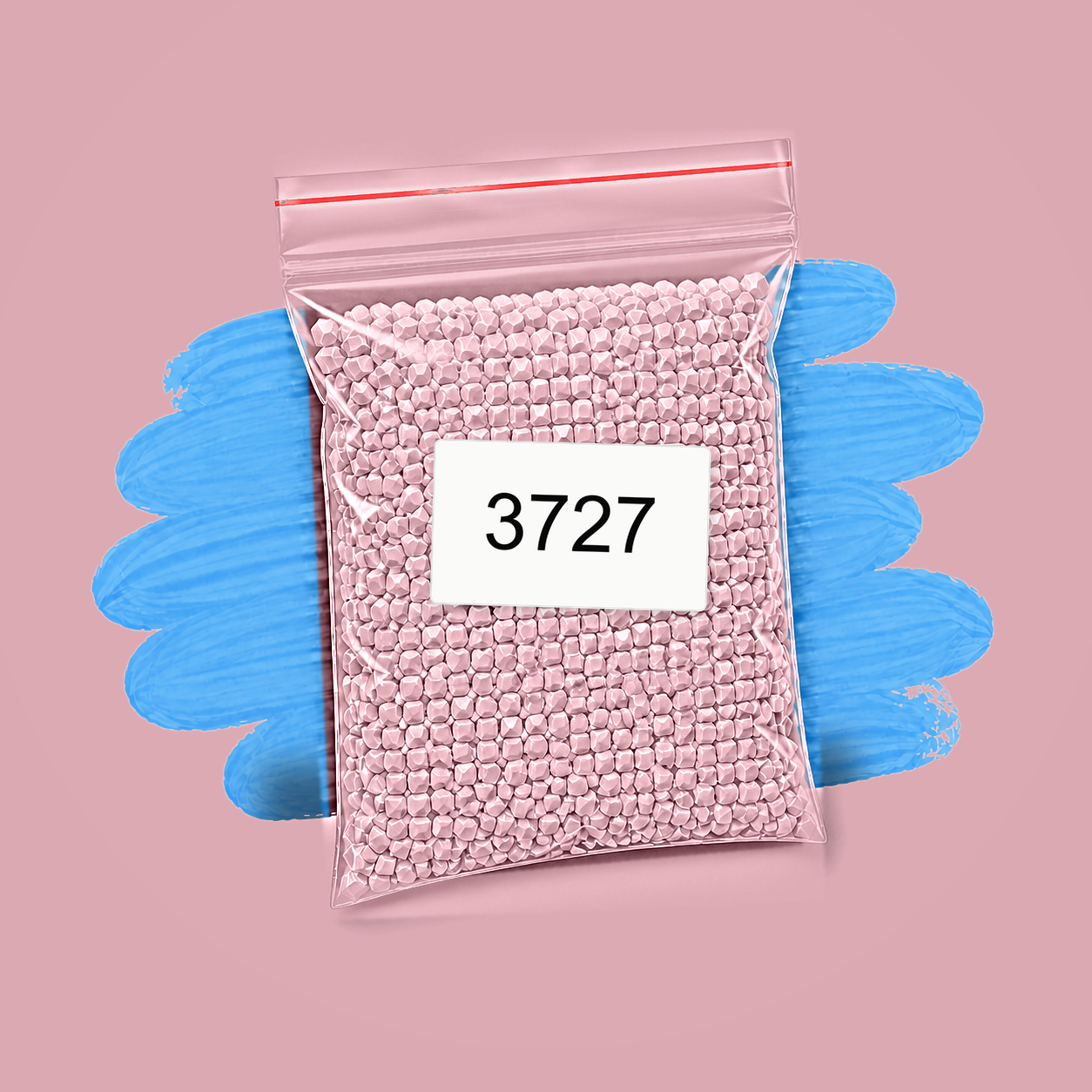 Zakje diamond-paintingsteentjes met kleurcode DMC 3727